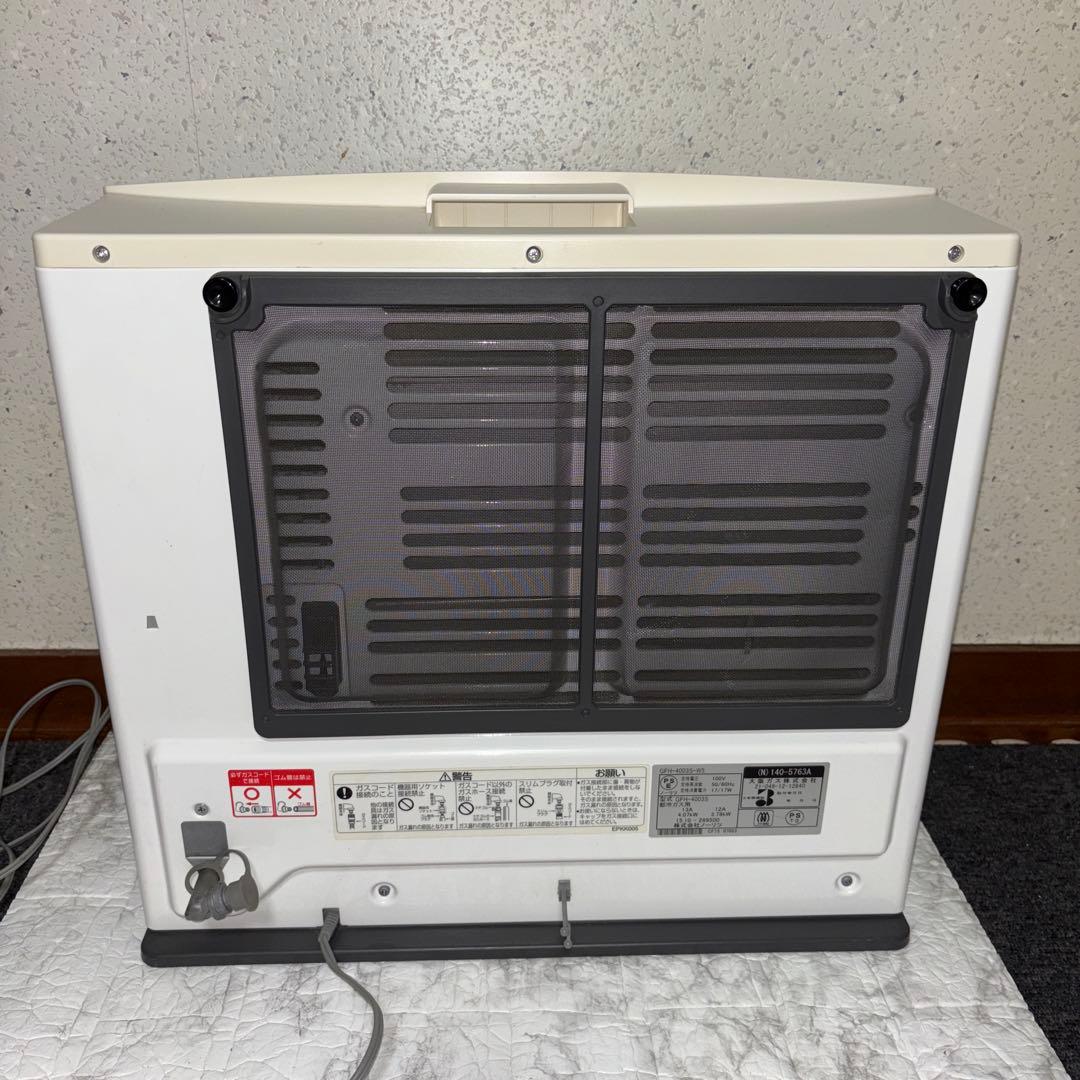 【2015年製】ノーリツ　ガスファンヒーター　GFH-4003S-W5
