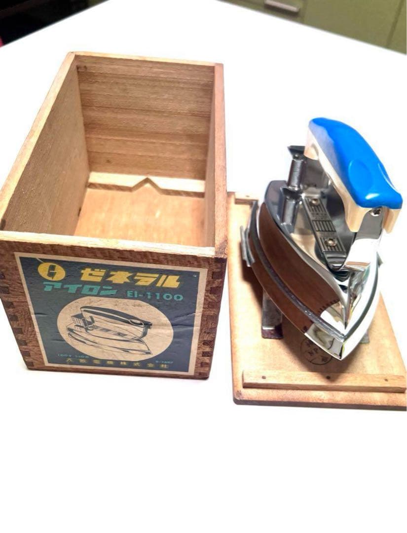 ゼネラル アイロン EI-1100 木箱付き Retrô