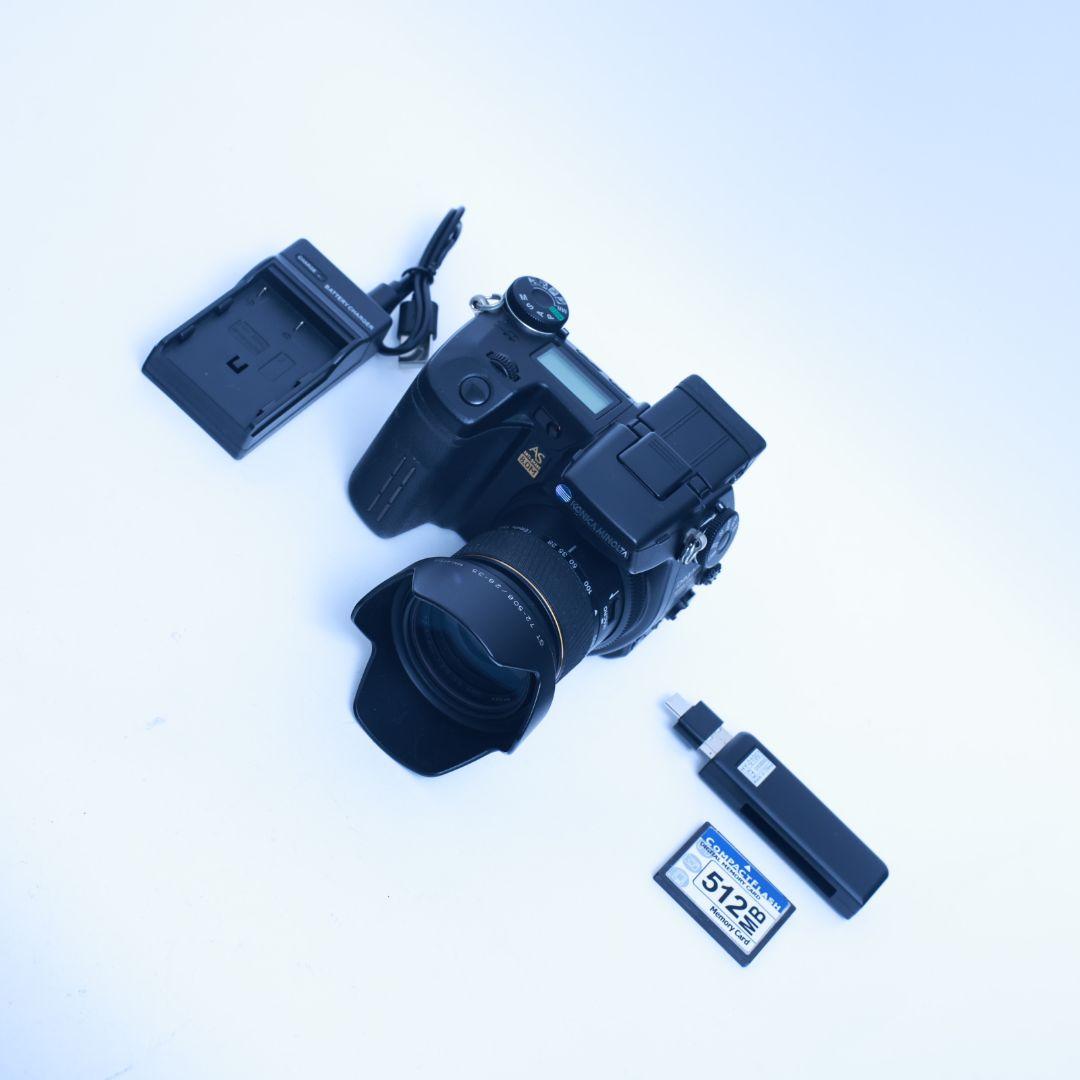 スマホ転送可 デジタルカメラ MINOLTA Dimage　A2 CFカード等付