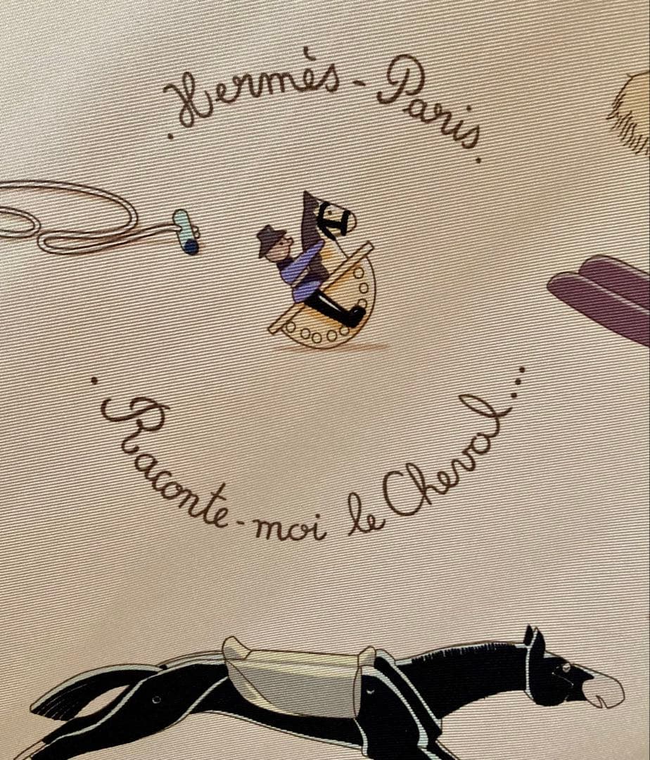 HERMES ロゴシャツブラウス　マルジェラ期 『お馬の話をして』クリーニング済