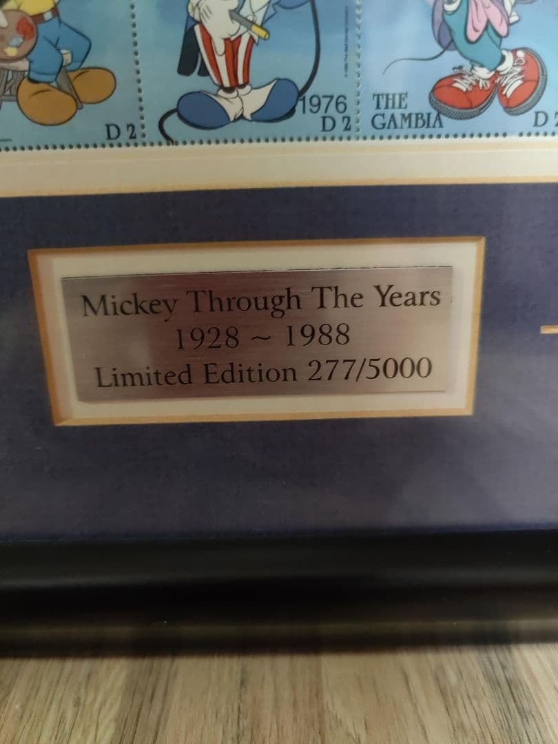 シリアル付レアディズニーミッキー切手額縁いかが