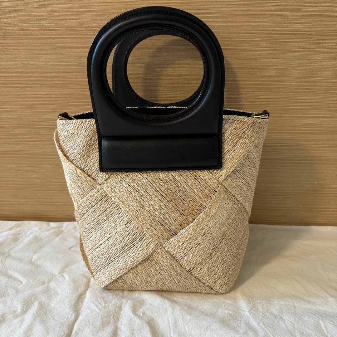 カゴバックVIOLAGIO ストローハンドバッグ 定価¥24,200