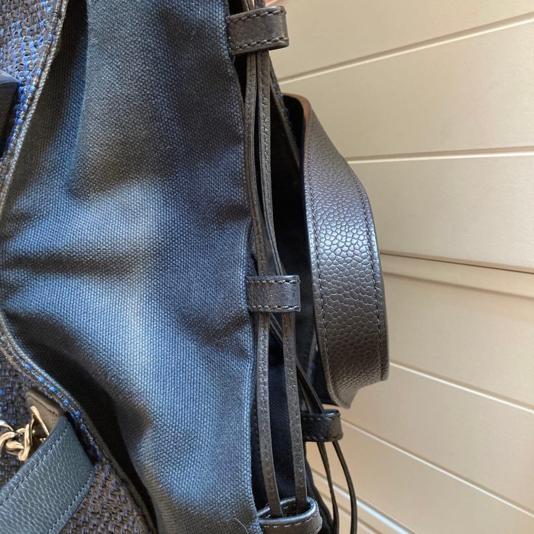 M*✨様 シャネル　ストローバッグ　希少　ネイビー