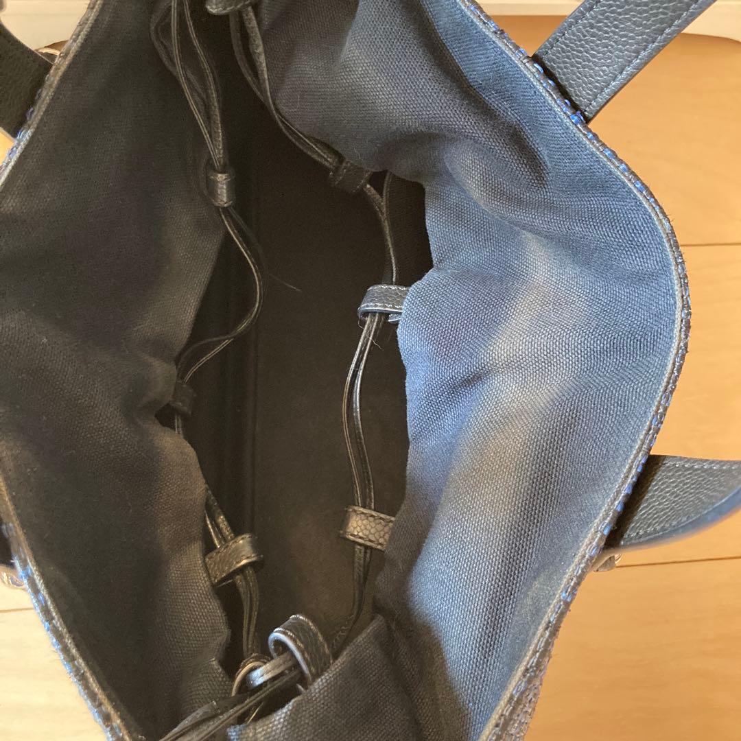 M*✨様 シャネル　ストローバッグ　希少　ネイビー