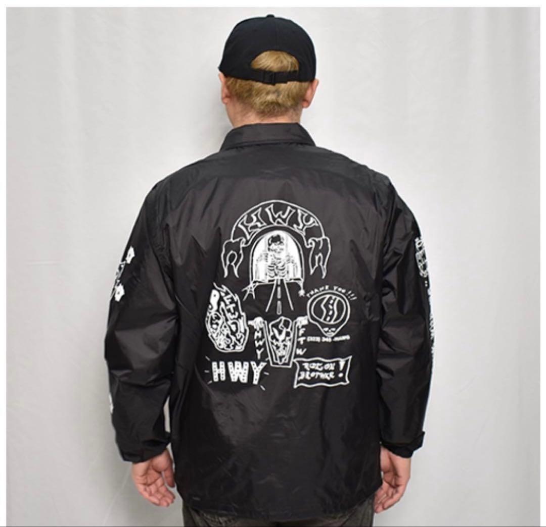 HWY×US TATTOO FLASH NYLON COACH JACKET