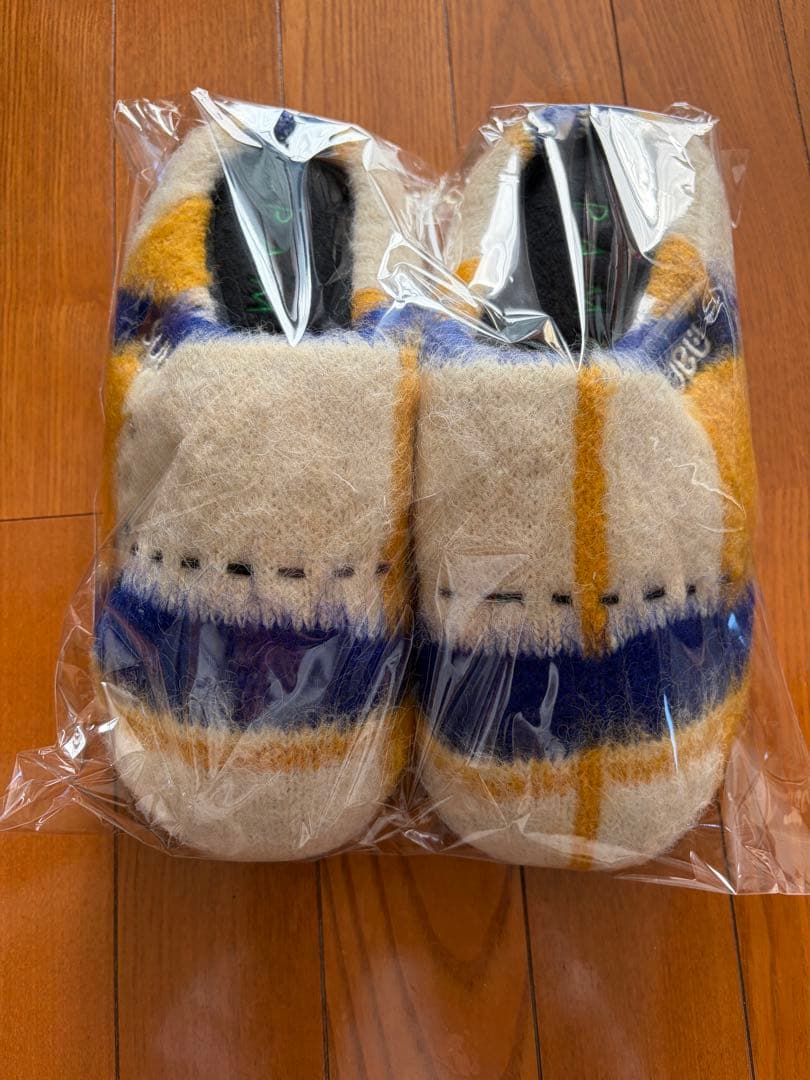 SUBU x PAMM \"透明な空気のチェックニット\" 透明なクリームアイボリー