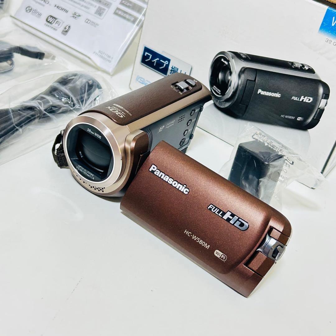 【未使用級】①Panasonic HC-W580M ビデオカメラ ワイプ撮り