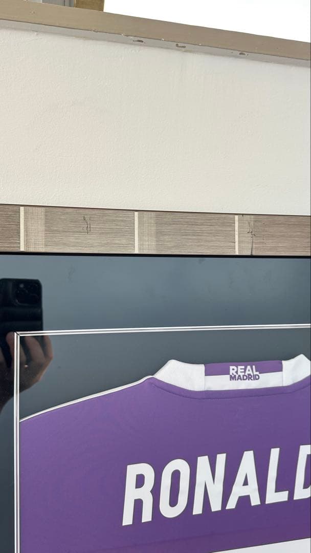 ロナウド直筆サイン入りレアルマドリードアウェイユニフォーム決勝マーキング付