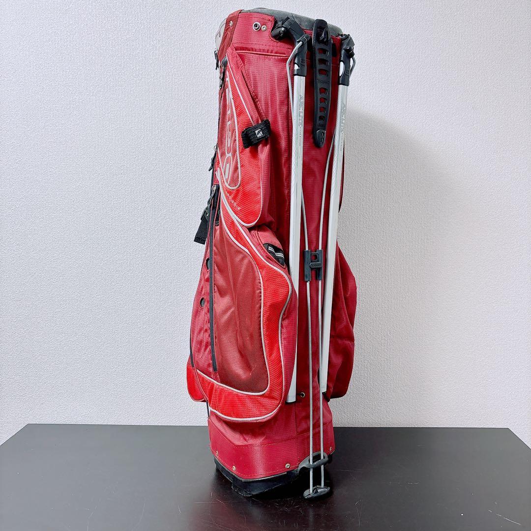 OGIO GROM スタンド式キャディバッグ 8分割 9.5型 レッド グロム