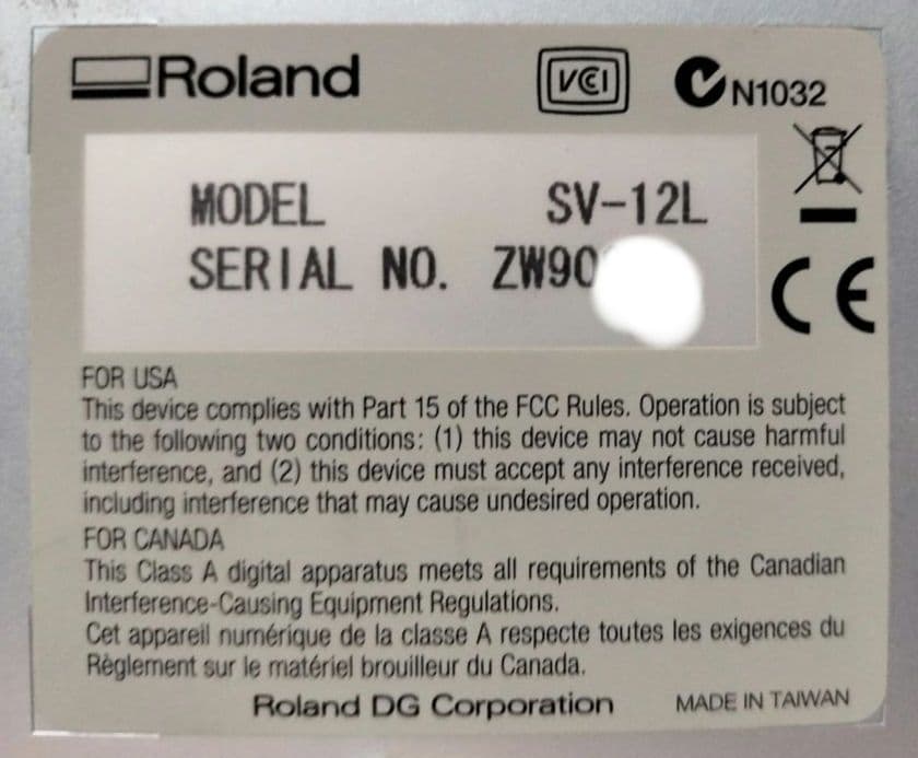 Roland SV-12L カッティングプロッタ