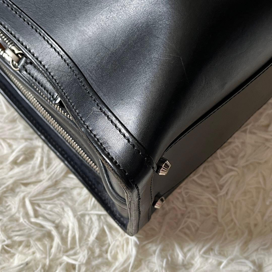 万双 マンソウ　ショルダーバッグ　ブライドル　2way ブリーフケース 黒