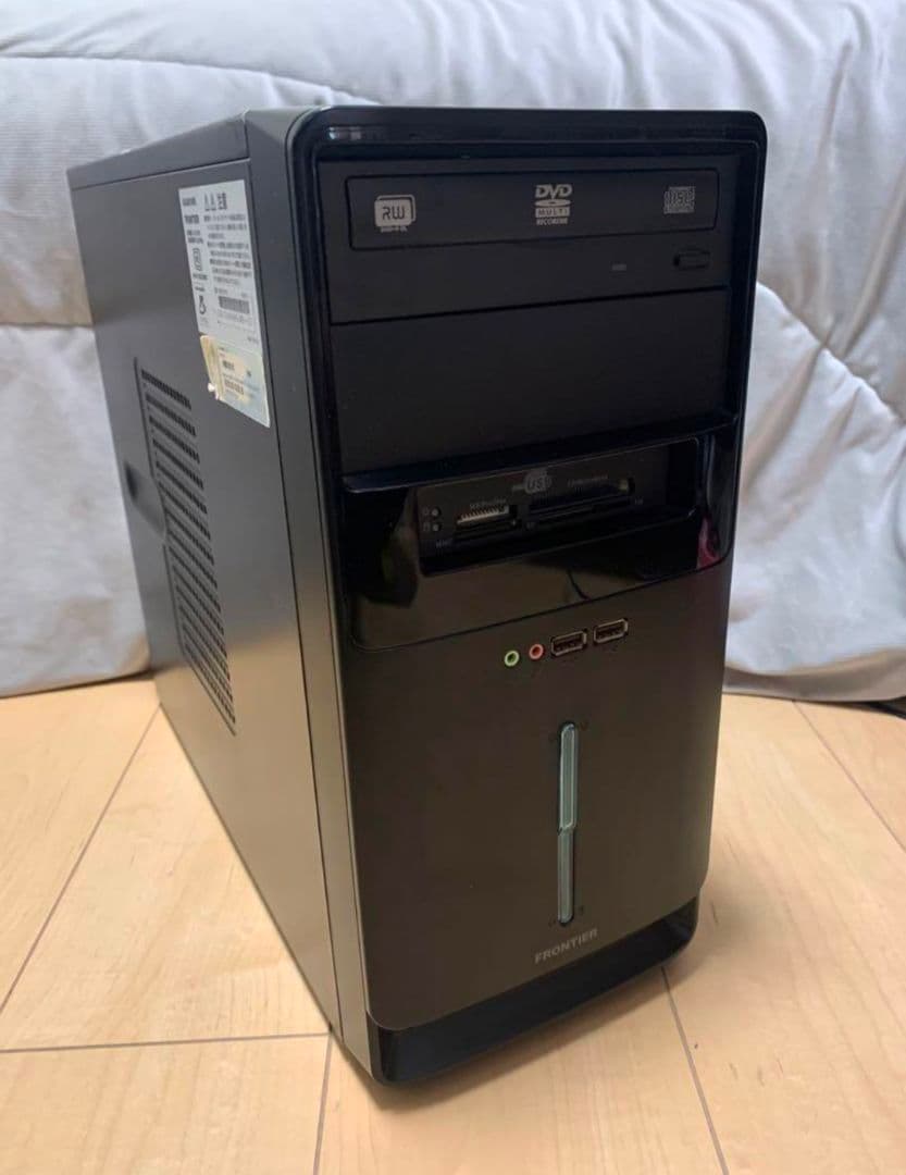 デスクトップPC 黒 タワー型 DVDドライブ