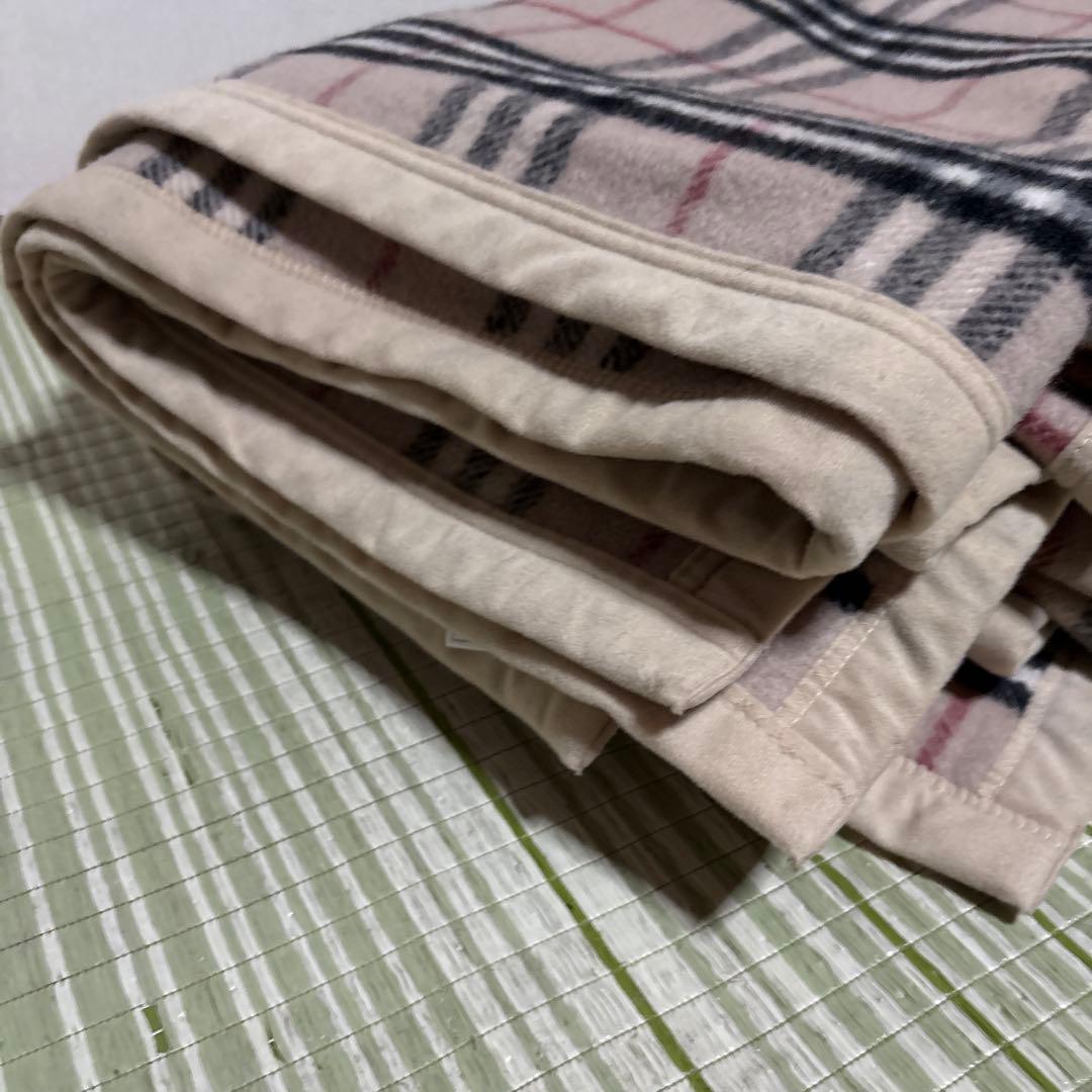 BURBERRY バーバリー　毛布　ノバチェック柄　ウール 100% 防寒　2枚