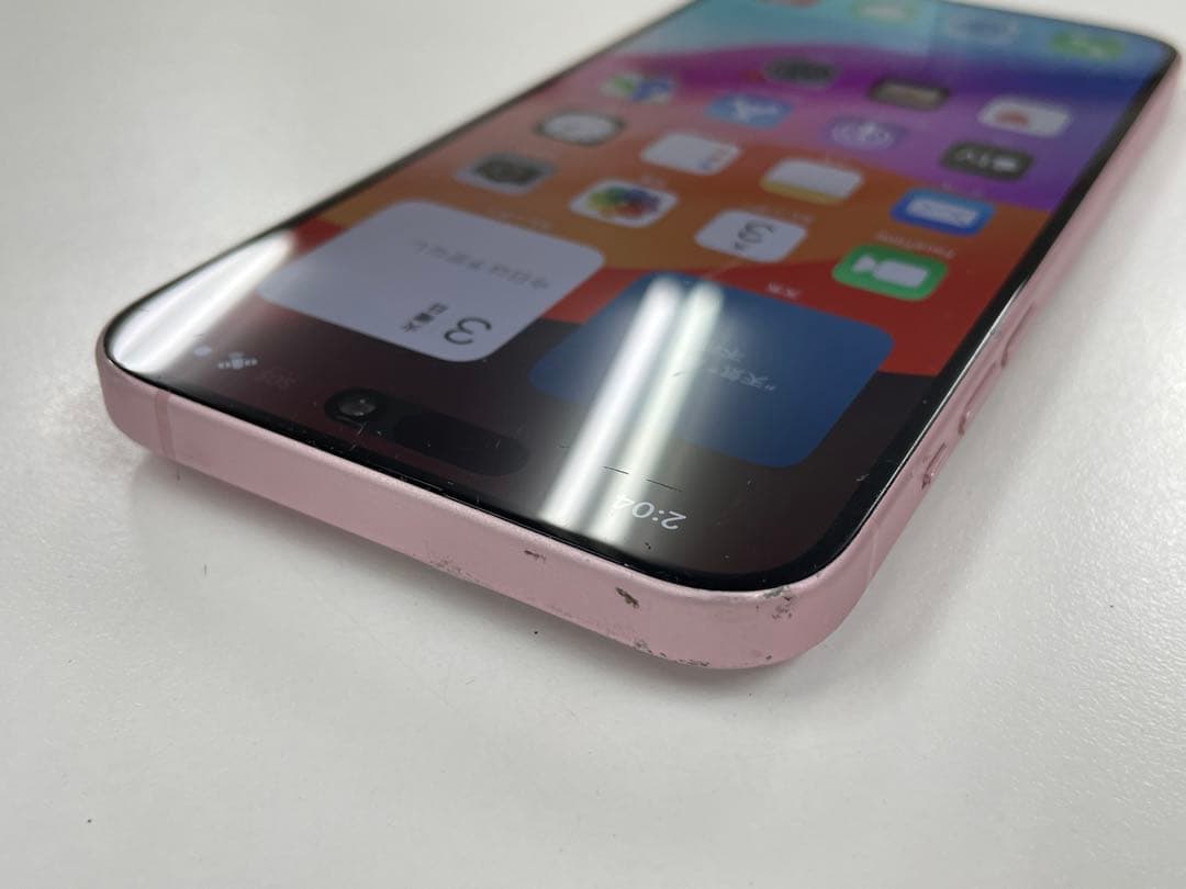 傷有 SIMフリー iPhone15 Plus 128GB バッテリー96%