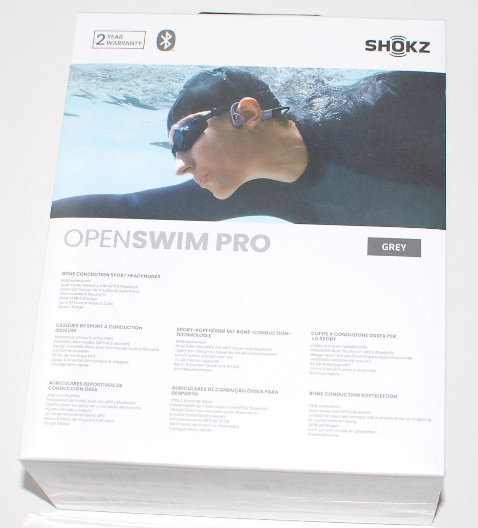 SHOKZ OPEN SWIM PRO 骨伝導イヤホン 完全防水 水泳 お風呂