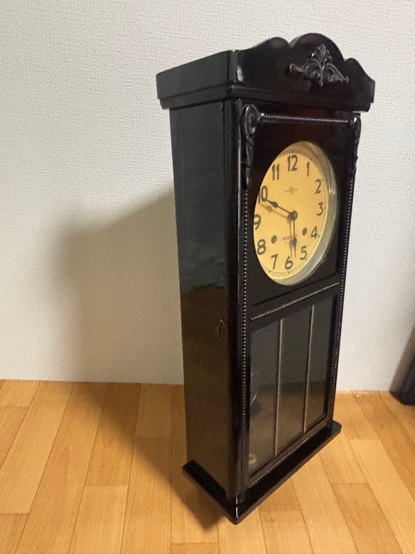 SEIKOSHA精工舎　振り子時計　ゼンマイ掛け時計柱時計　ボンボン時計古時計