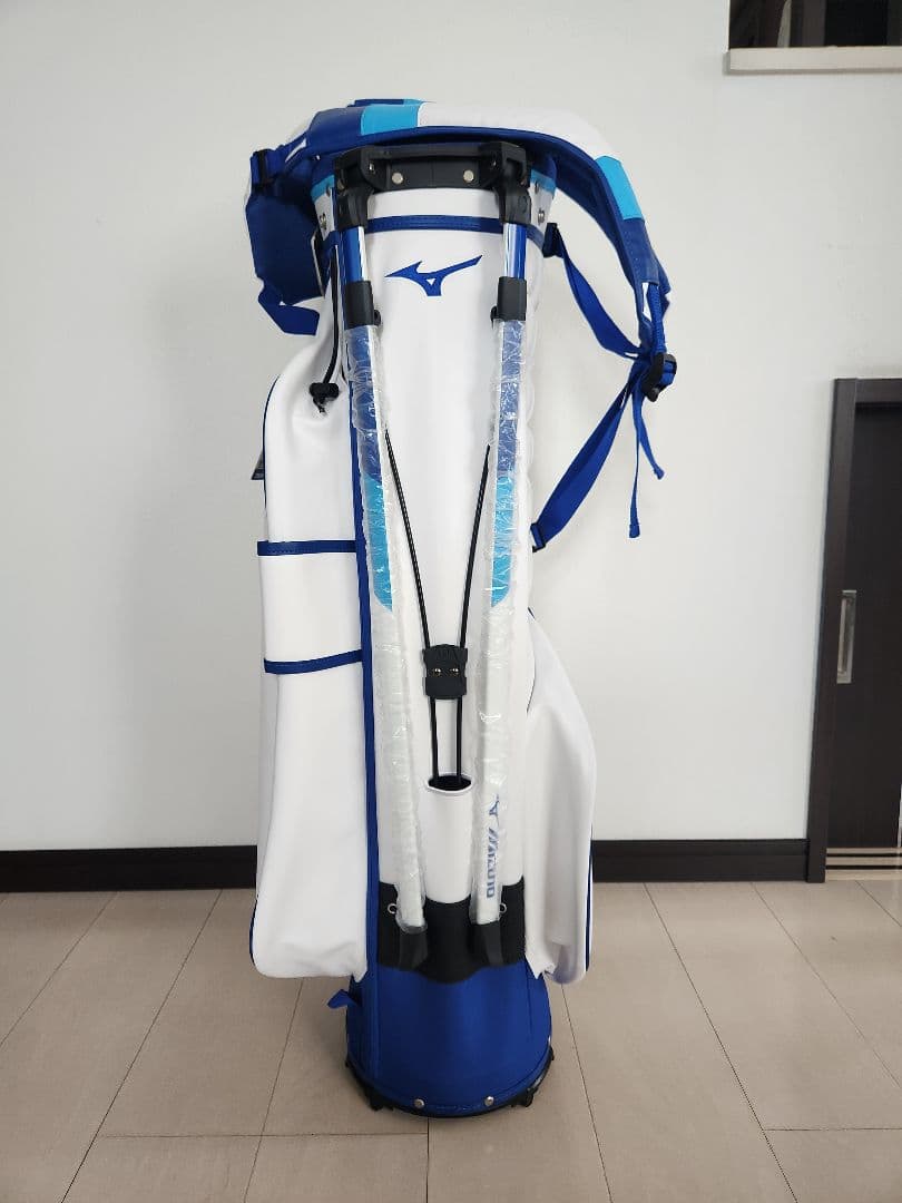 Tour Stand Prime キャディバッグ ホワイト×ブルー