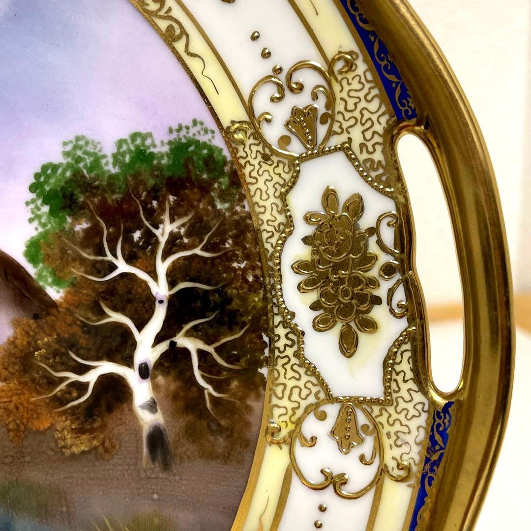 ◇美品＊１９０８年＊英国輸出・２３.５cm×２２.８cm・オールドノリタケ・