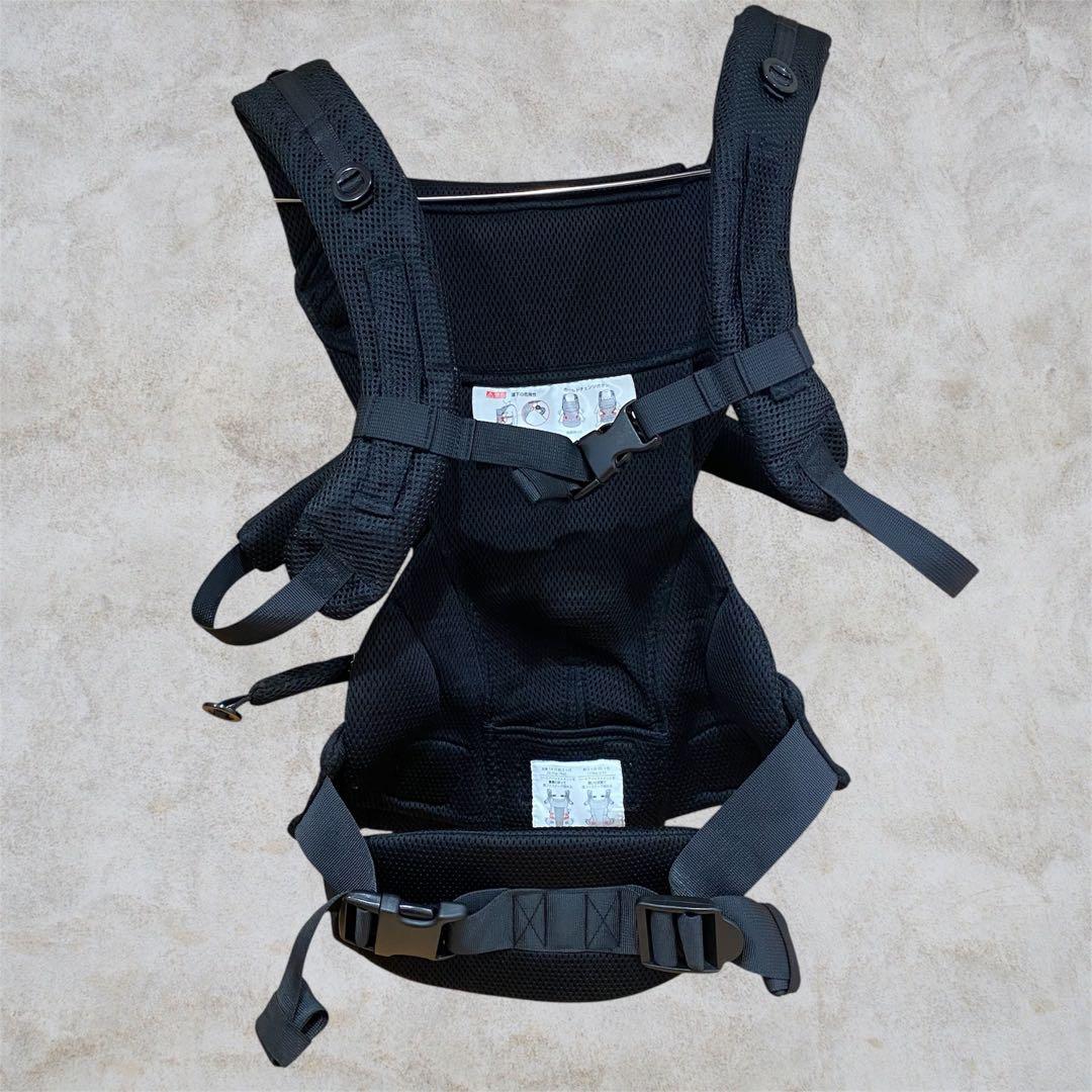 美品✨エールべべ ベビーキャリア スリー ブラック メッシュ BB900