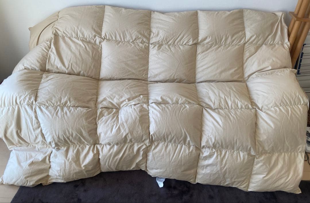 【美品】東京西川　ゴールデンナイト　羽毛掛け布団　シングル