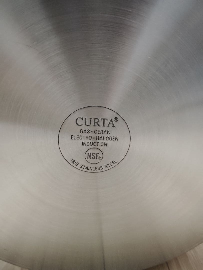 CURTA 業務用 寸胴鍋 サイズ43×43×41 ステンレス　ガス、IH対応