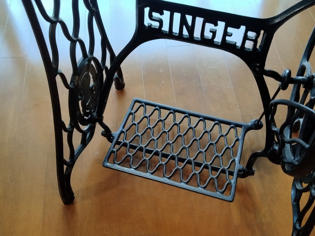 SINGER　足踏みミシン　アンティークテーブル　机