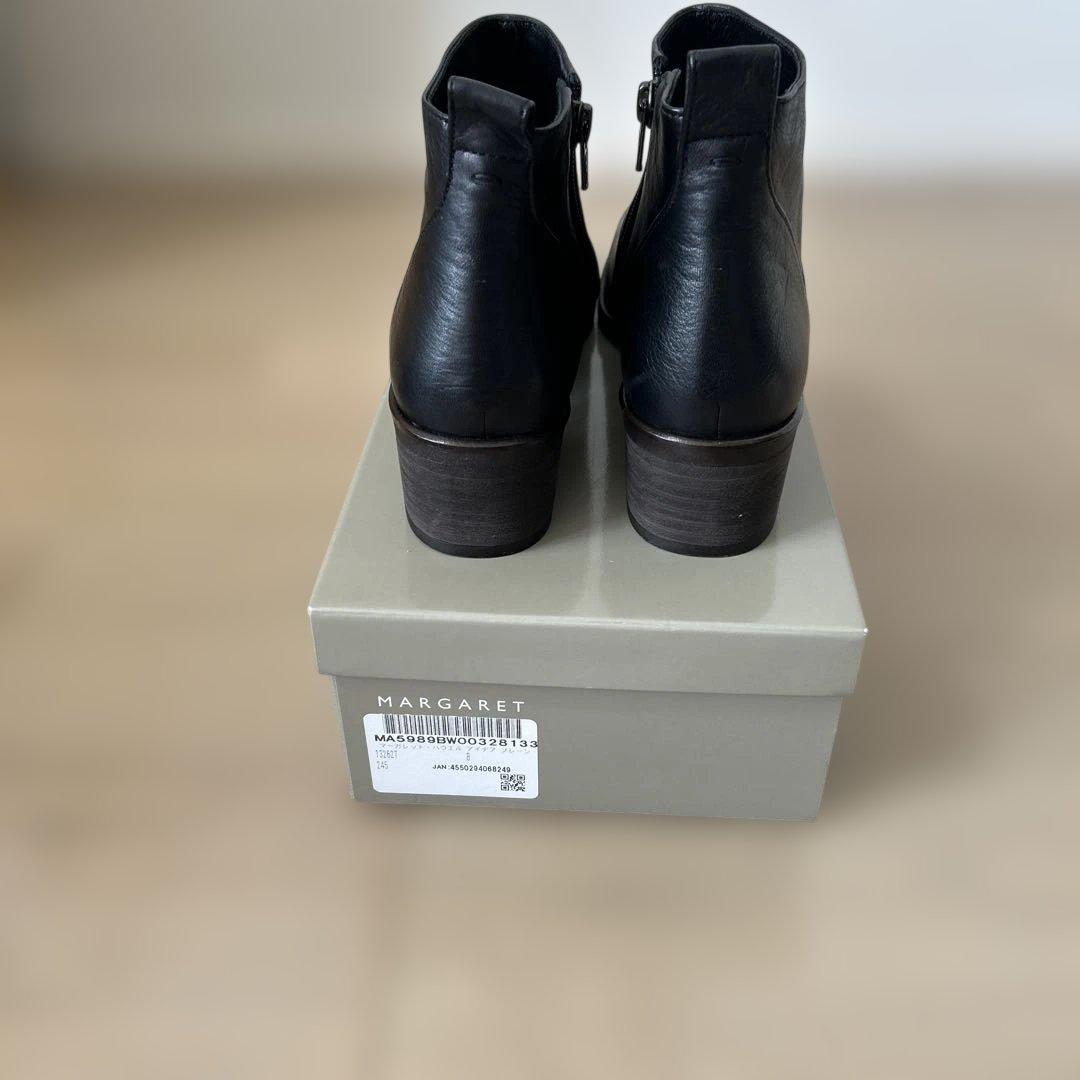 マーガレットハウエルアイデアショートブーツ24.5㎝ブラック