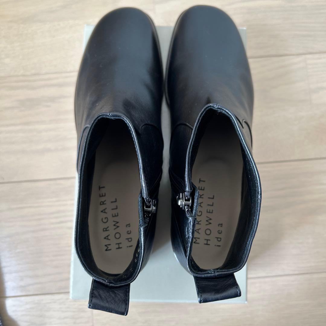 マーガレットハウエルアイデアショートブーツ24.5㎝ブラック