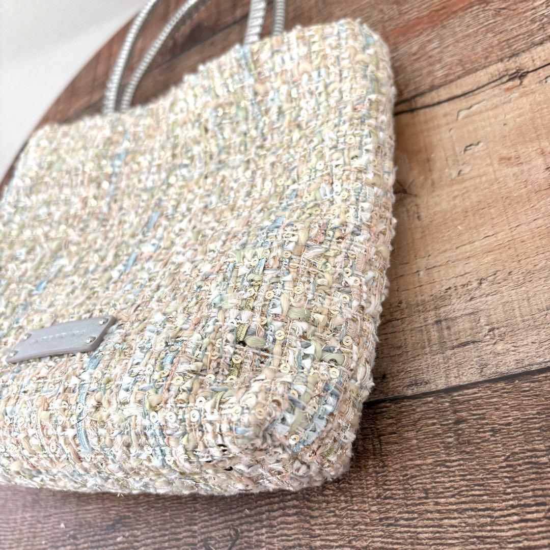 アンテプリマミスト ワイヤーツイード スモール ベージュ ハンドバッグ