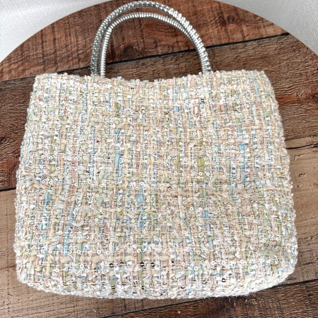 アンテプリマミスト ワイヤーツイード スモール ベージュ ハンドバッグ