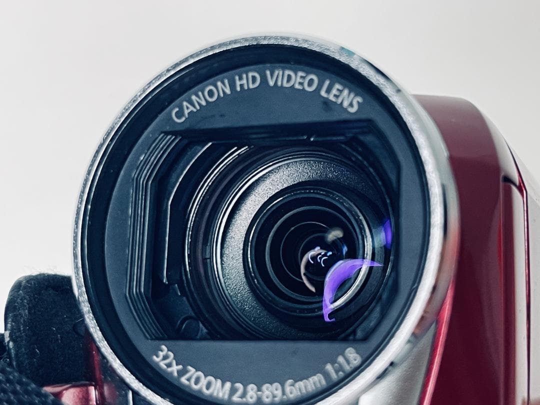 【中古】Canon キヤノン iVIS HF R32 レッド Wi-Fi カメラ