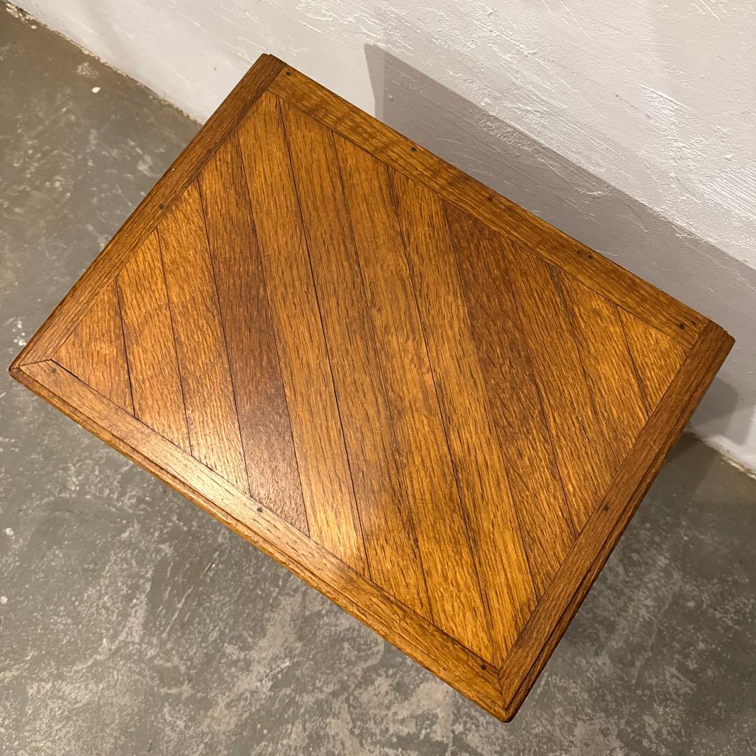 年末年始saleヴィンテージ　木製サイドテーブル　扉収納付き