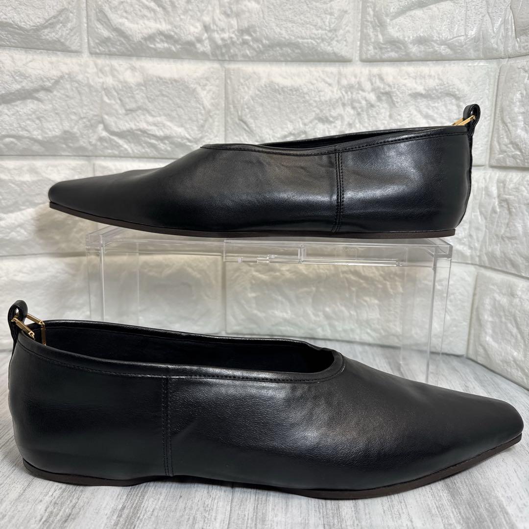 美品⭐️ステラマッカートニー チェーン レザーパンプス ブラック 37 イタリア製