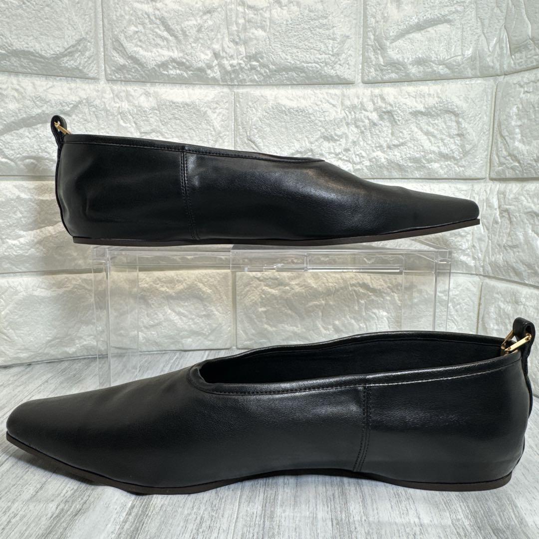 美品⭐️ステラマッカートニー チェーン レザーパンプス ブラック 37 イタリア製