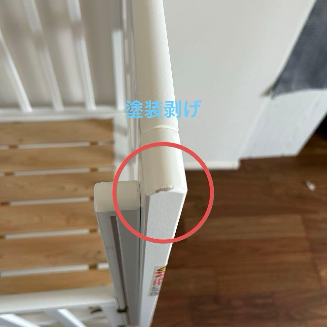 【床板すのこ変更】ヤマサキ ハイタイプ コンパクトベビーベッド ツーオープン