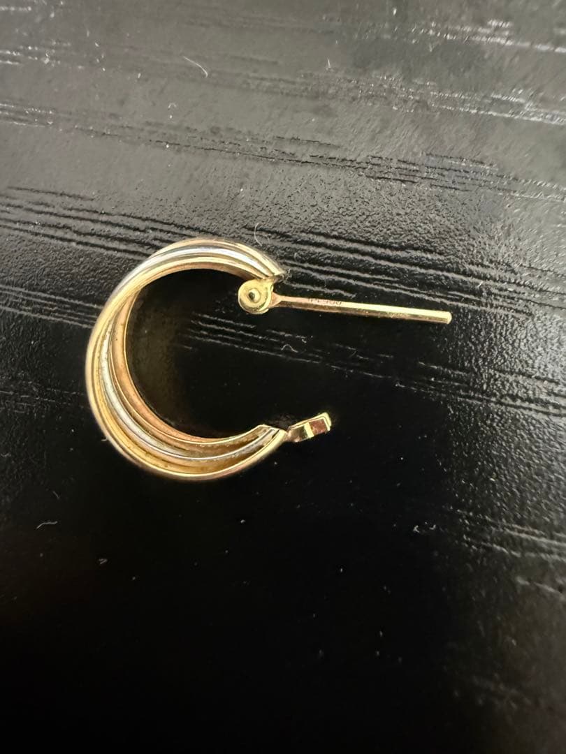 めみ K18 Pt900 ピアス アクセサリー 片耳用