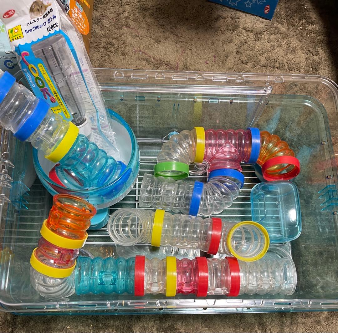 ハムスター 飼育 フルセット ケージ 回し車 トイレ 餌鉢 砂遊び まとめ売り