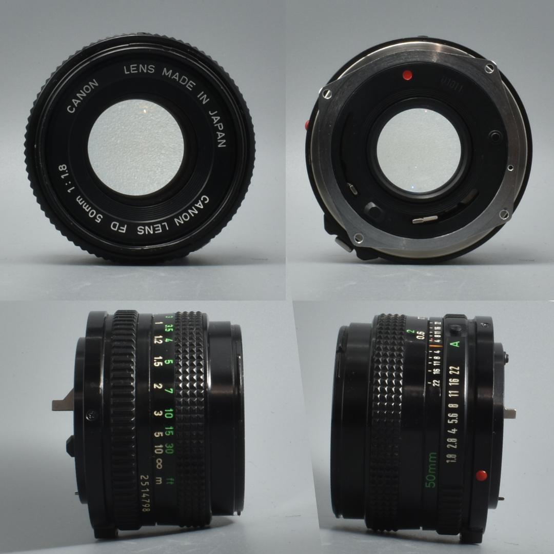 整備済 完動 Canon AE-1 Program Black NFD F1.8
