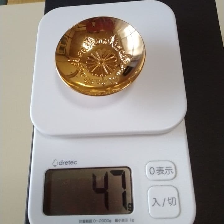 天皇御即位50年記念品杯 東邦株式会社　24KGP