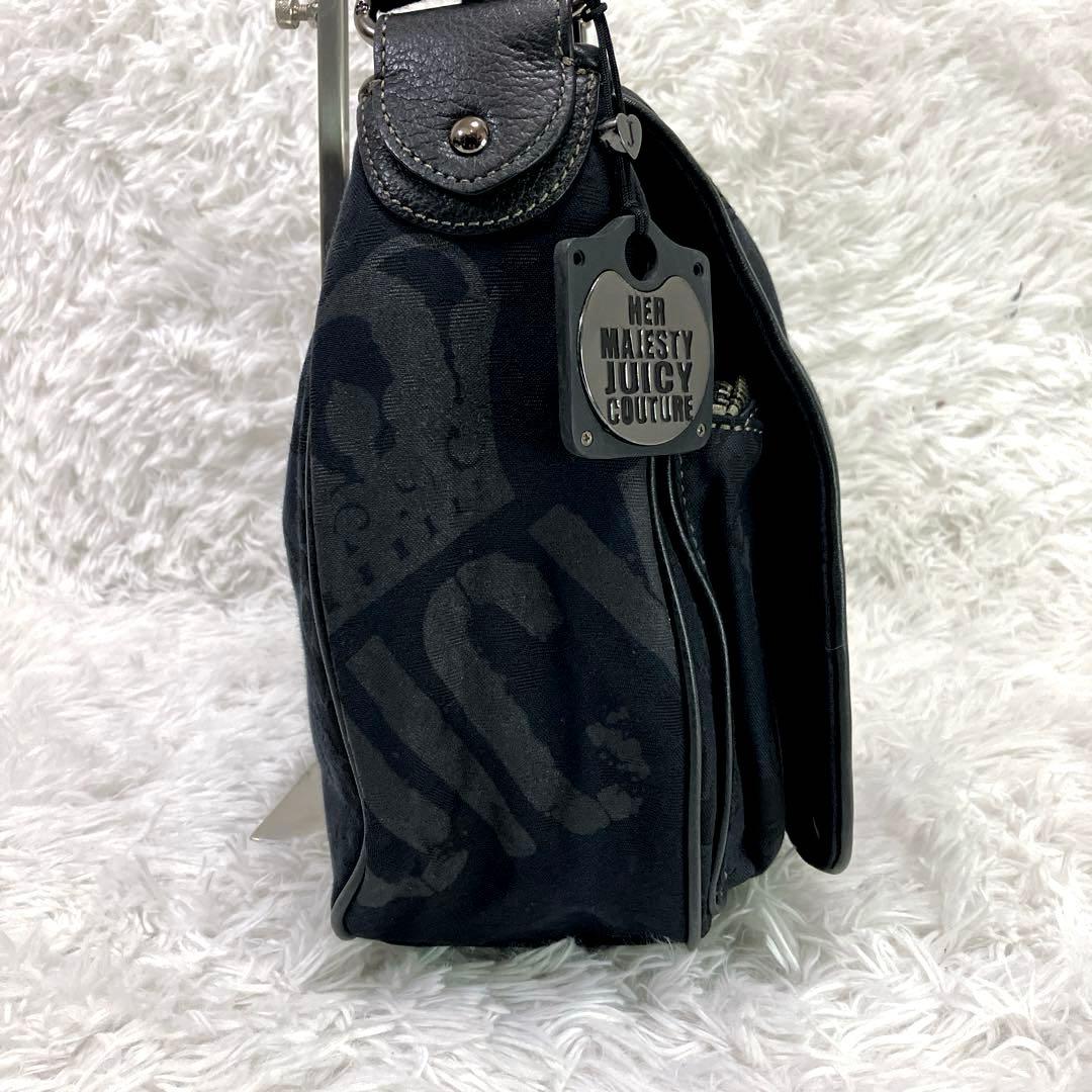 y2k archive JUICY COUTURE ショルダーバッグ　A4可　黒
