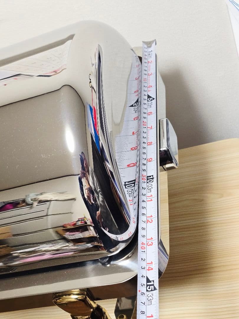 ステンレス製チェーフィングディッシュ 2槽ビュッフェ用保温器 ゴールド脚 業務用