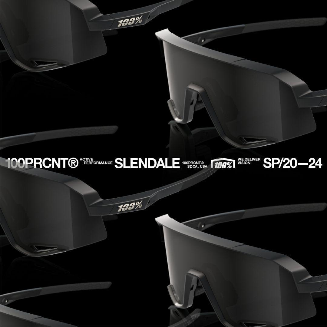 100% Slendale マットブラック ワンハンドレッド サングラス