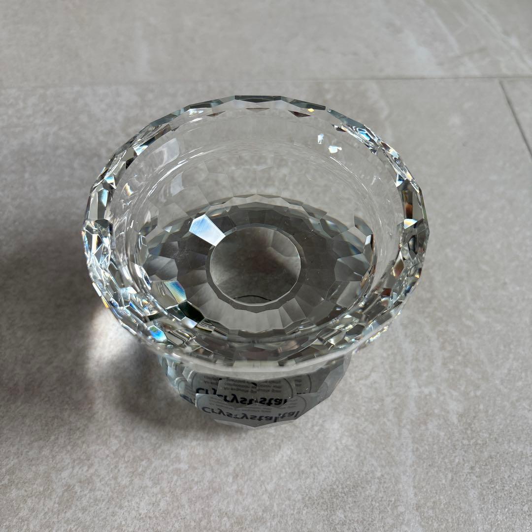 クリスタルガラス キャンドルホルダー