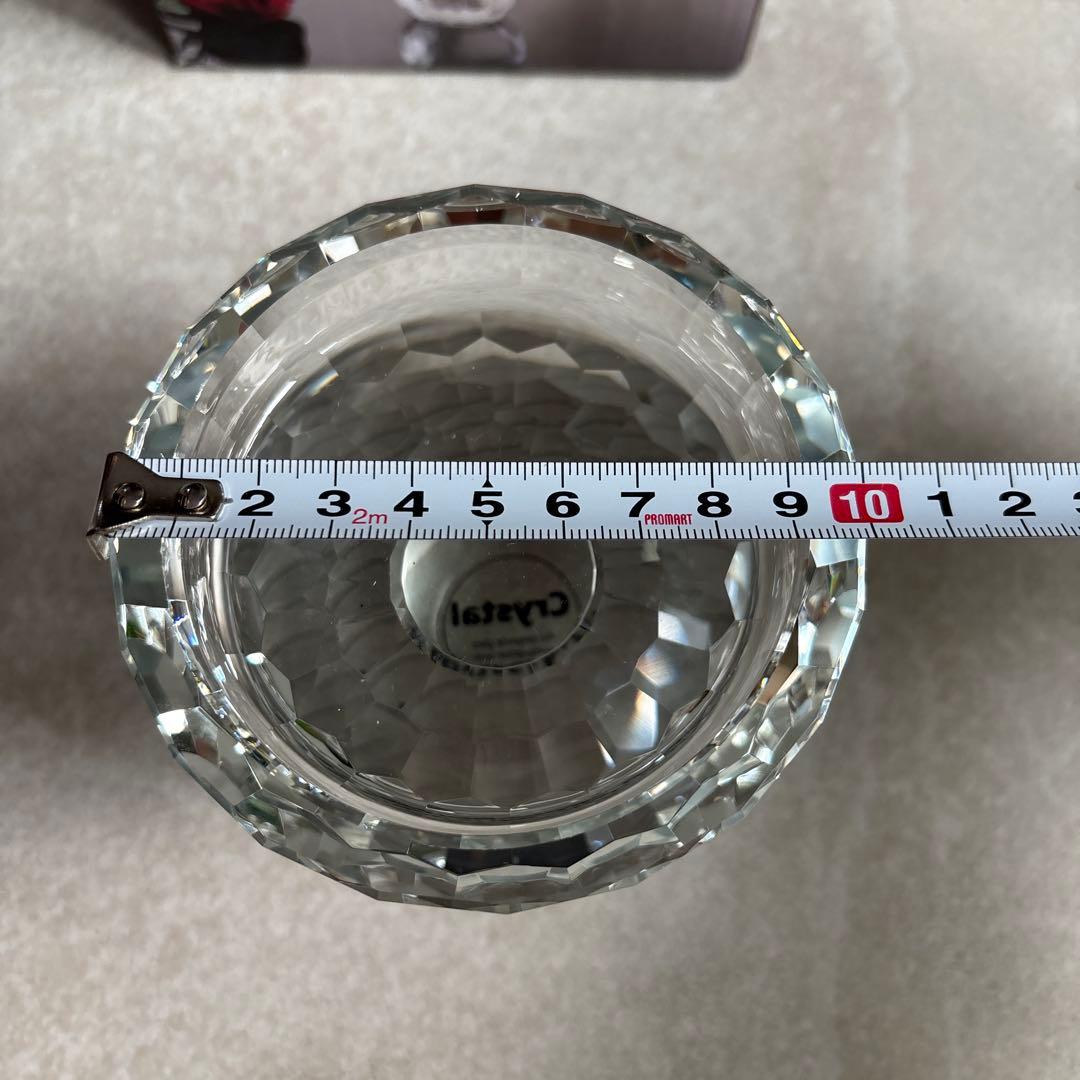 クリスタルガラス キャンドルホルダー