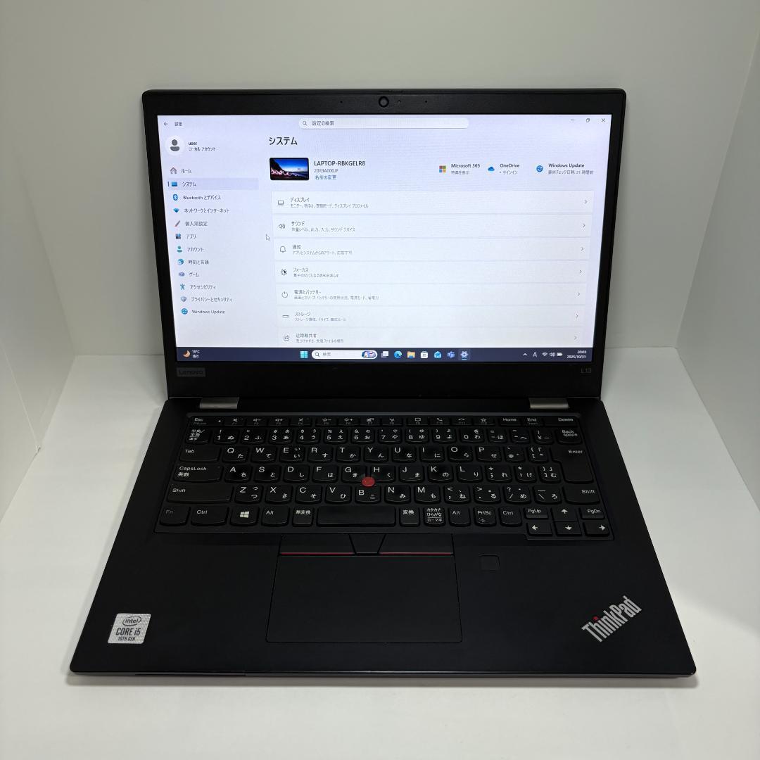 Lenovo ThinkPad L13 Gen1 第10世代i5 BT87%