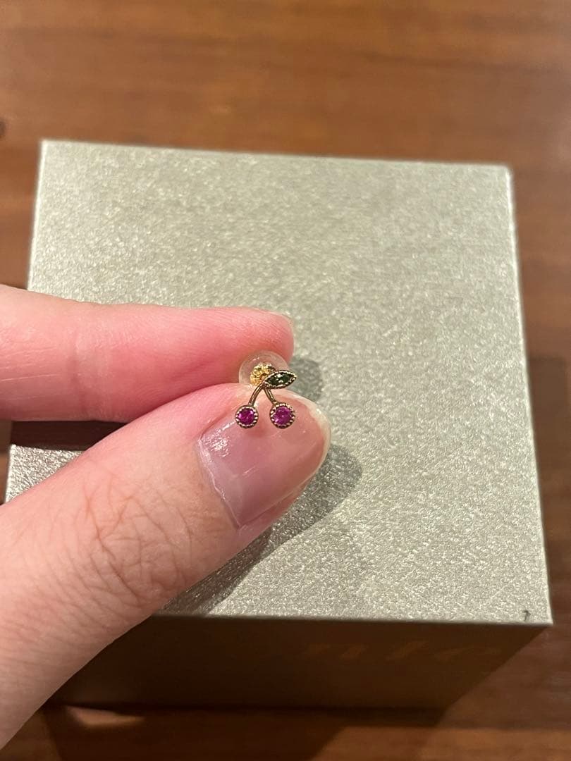 お値下げ中！Ponte Vecchio ポンテヴェキオ　ピアス　さくらんぼ