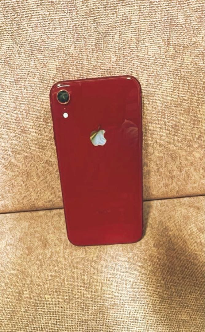 iphone XR productred（赤）256GB レザーケース付き