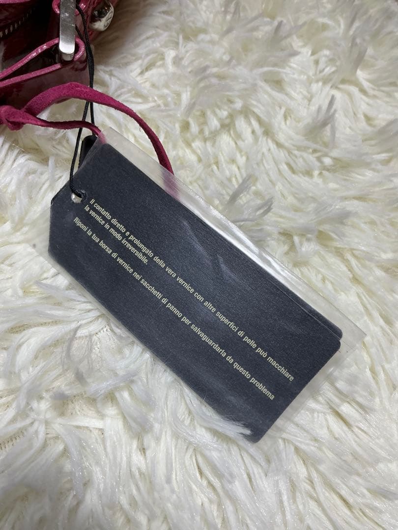 最終価格　FRANCESCO BIASIA パテントレザーバッグ　タグ付き未使用