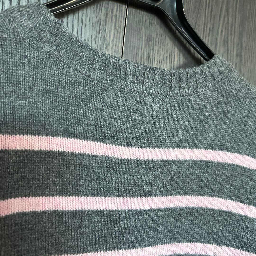 一度着用 マンシングウェア ニット ウール セーター ゴルフ スポーツ