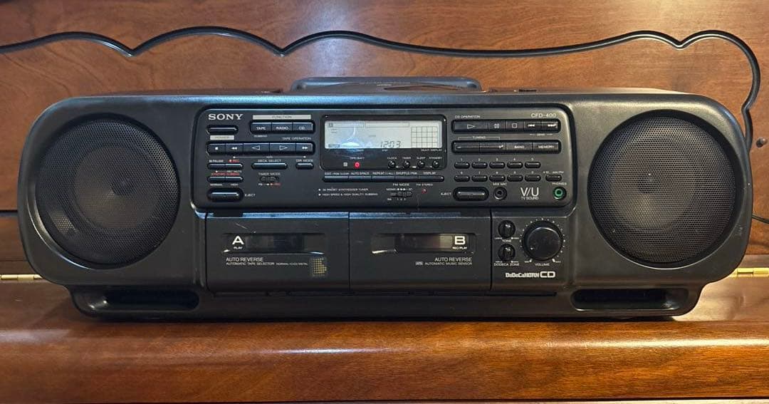 SONY CFD-400 ラジカセ：作動品